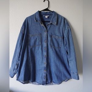 Oversized Denim Shirt